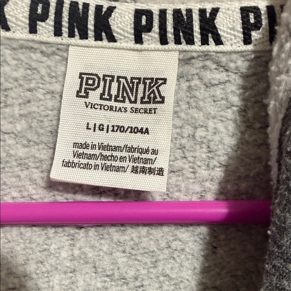 Victoria's Secret Gray Hoodie Sweater - Picture 2 of 2